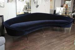  Venfield Custom Curved Sofa with Brass Legs - 3131795