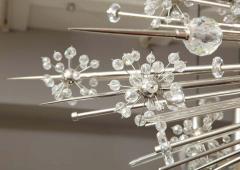  Venfield Custom Enormous Austrian Crystal and Glass Rod Sputnik Chandelier - 1663165