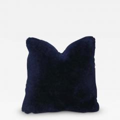  Venfield Custom Genuine Shearling Pillow in Dark Navy - 3139734
