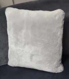  Venfield Custom Genuine Shearling Pillow in Platinum Color - 3140777