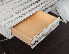  Venfield Custom Genuine Watersnake Python Writing Desk with Stainless Steel X Band Base - 3140041
