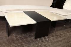  Venfield Custom Goatskin Two Tone Cocktail Table - 3129944