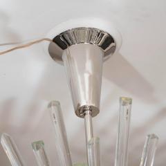  Venfield Custom Illuminating Glass Rod Oval Sputnik Chandelier in Polished Nickel - 2420621