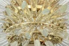  Venfield Custom Illuminating Glass Rod Sputnik Chandelier in Polished Brass - 2253998