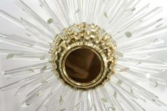  Venfield Custom Illuminating Glass Rod Sputnik Chandelier in Polished Brass - 2253999