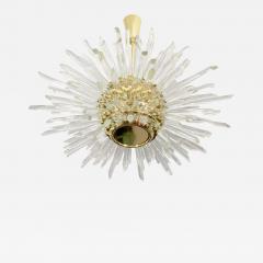  Venfield Custom Illuminating Glass Rod Sputnik Chandelier in Polished Brass - 2257147
