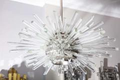  Venfield Custom Illuminating Glass Rod Sputnik Chandelier in Polished Nickel - 2253951