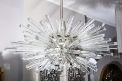  Venfield Custom Illuminating Glass Rod Sputnik Chandelier in Polished Nickel - 2253953