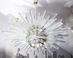  Venfield Custom Illuminating Glass Rod Sputnik Chandelier in Polished Nickel - 2253959