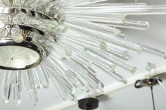  Venfield Custom Illuminating Glass Rod Sputnik Flush Mount in Polished Nickel - 2420626