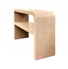  Venfield Custom Leather Wrapped Waterfall Style Console - 4266215