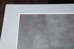  Venfield Custom Metallic Grey Leather and Lacquer Game Table - 3137773