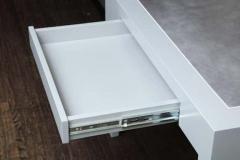  Venfield Custom Metallic Grey Leather and Lacquer Game Table - 3137774