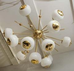  Venfield Custom Milk Glass Globe Sputnik Flush Mount Chandelier - 3140575