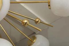  Venfield Custom Milk Glass Globe Sputnik Flush Mount Chandelier - 3140580