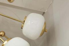  Venfield Custom Milk Glass Globe Sputnik Flush Mount Chandelier - 3140581