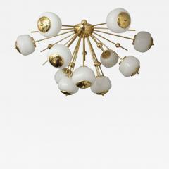  Venfield Custom Milk Glass Globe Sputnik Flush Mount Chandelier - 3143887