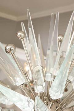  Venfield Custom Murano Clear Glass Spike Sputnik with Nickel Spheres - 3130188