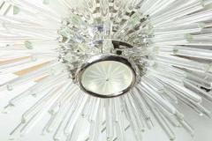  Venfield Custom Nickel and Glass Flush Mount Fixture in the Manner of Bakalowits - 3139880