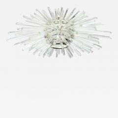  Venfield Custom Nickel and Glass Flush Mount Fixture in the Manner of Bakalowits - 3141722