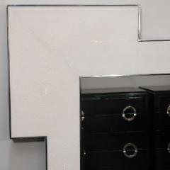  Venfield Custom Square Shagreen Mirror with Square Edges - 3129788
