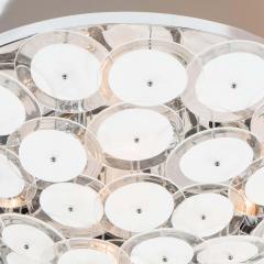  Venfield Custom White Murano Glass Disc Flush Mount Light - 3121299
