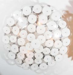  Venfield Custom White Murano Glass Disc Flush Mount Light - 3121300