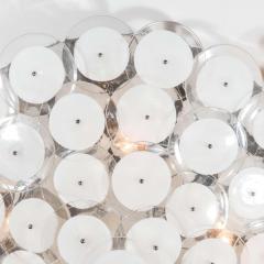  Venfield Custom White Murano Glass Disc Flush Mount Light - 3121301