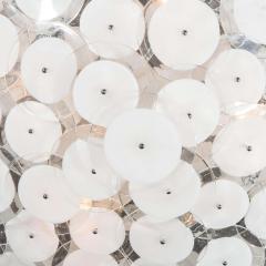  Venfield Custom White Murano Glass Disc Flush Mount Light - 3121302