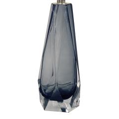  Venfield Elegant Pair of Faceted Smoke Glass Table Lamps 2022 - 2556226