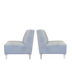  Venfield Elegant Pair of Slipper Chairs with Lucite Legs - 2837385