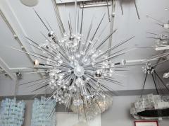  Venfield Glamorous Custom Austrian Crystal and Polished Nickel Spiked Sputnik Chandelier - 3129997