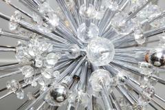  Venfield Glamorous Custom Austrian Crystal and Polished Nickel Spiked Sputnik Chandelier - 3129998