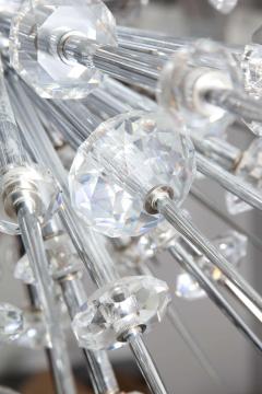  Venfield Glamorous Custom Austrian Crystal and Polished Nickel Spiked Sputnik Chandelier - 3130000