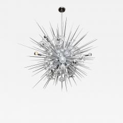  Venfield Glamorous Custom Austrian Crystal and Polished Nickel Spiked Sputnik Chandelier - 3132678