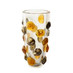  Venfield Hand Blown Murano Glass Vase with Amber Gold Glass Dot Design 2022 - 2534705