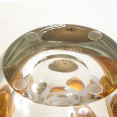  Venfield Hand Blown Murano Glass Vase with Amber Gold Glass Dot Design 2022 - 2534710