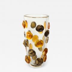  Venfield Hand Blown Murano Glass Vase with Amber Gold Glass Dot Design 2022 - 2537137