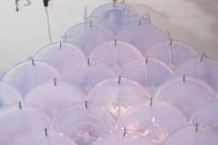  Venfield Huge Alex Iridescent Murano Glass Disc Chandelier in Double Pyramid Shape - 3121326