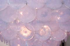  Venfield Huge Alex Iridescent Murano Glass Disc Chandelier in Double Pyramid Shape - 3121327
