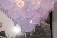  Venfield Huge Alex Iridescent Murano Glass Disc Chandelier in Double Pyramid Shape - 3121328