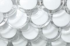  Venfield Huge White Murano Glass Disc Chandelier in Double Pyramid Shape - 2353842