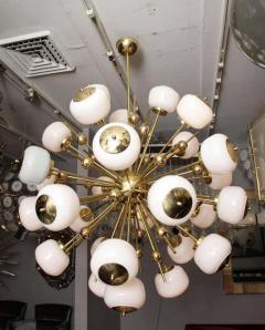  Venfield Italian Milk Glass and Brass Sputnik - 3131088