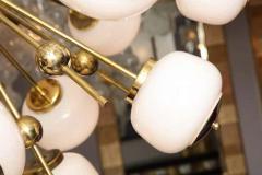  Venfield Italian Milk Glass and Brass Sputnik - 3131090