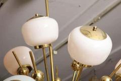  Venfield Italian Milk Glass and Brass Sputnik - 3131091