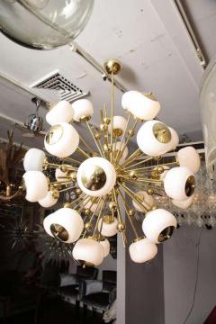  Venfield Italian Milk Glass and Brass Sputnik - 3131096