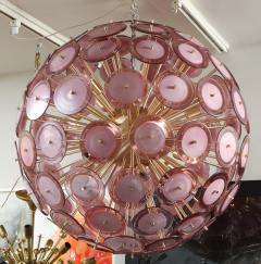  Venfield Large Amethyst Bubble Murano Glass Disc Sputnik Chandelier - 2054487