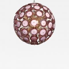  Venfield Large Amethyst Bubble Murano Glass Disc Sputnik Chandelier - 2055508