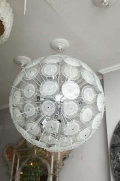  Venfield Large Clear Bubble Murano Glass Disc Sputnik Chandelier - 3140294