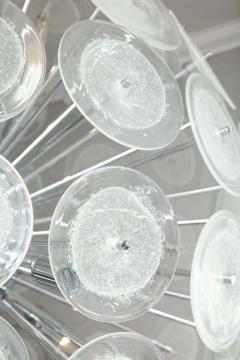  Venfield Large Clear Bubble Murano Glass Disc Sputnik Chandelier - 3140296